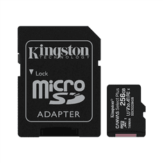 Kingston Kingston | Canvas Select Plus | UHS-I | 256 GB | MicroSDXC | Flash pomnilnik razreda 10 | SD adapter