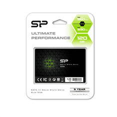 Silicon Power Silicon Power | S56 | 120 GB | 2,5" format SSD | vmesnik SATA SSD | hitrost branja 460 MB/s | hitrost pisanja 360 MB/s