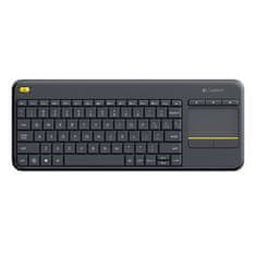 Logitech Logitech | K400 Plus | Tipkovnica s sledilno ploščico | Brezžična | NL | Črna | Vrata USB | 380 g