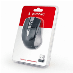 Gembird Gembird | 2,4 GHz brezžična optična miška | MUSW-4B-04-GB | Optična miška | USB | Spacegrey/Black