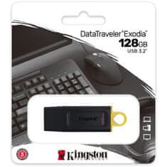 Kingston Kingston | DataTraveler Exodia | 128 GB | USB 3.2 | Črna