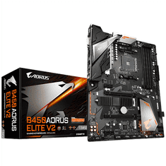 Gigabyte Gigabyte | B450 AORUS ELITE V2 1.0 | Družina procesorjev AMD | Procesorska vtičnica AM4 | DDR4 DIMM | Pomnilniške reže 4 | Število priključkov SATA 6 x priključki SATA 6Gb/s | Čipovski nabor AMD B | A