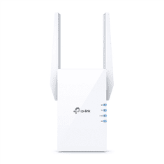 TP-Link TP-LINK | Razširjevalnik dosega | RE605X | 802.11ax | 574+1201 Mbit/s | 10/100/1000 Mbit/s | Vrata Ethernet LAN (RJ-45) 1 | Podpora za mrežo ne | MU-MiMO ne | Brez mobilnega širokopasovnega dostopa | 