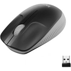 Logitech Logitech | Miška polne velikosti | M190 | Brezžična | USB | Srednje siva