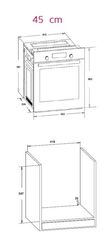 Simfer Simfer | 4207BERBB | Pečica | 47 L | Večnamenska | Ročna | Izvlečni gumbi | Širina 45 cm | Bela