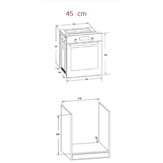 Simfer Simfer | 4207BERBB | Pečica | 47 L | Večnamenska | Ročna | Izvlečni gumbi | Širina 45 cm | Bela