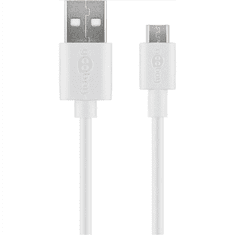 Goobay Goobay | Kabel USB | Vtič | 4-pinski USB tipa A | Vtič | Bela | 5-pinski Micro-USB tipa B | 1 m