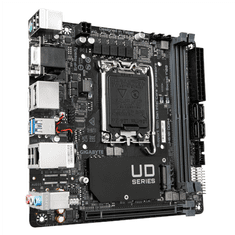 Gigabyte Gigabyte | H610I DDR4 1.0 M/B | Družina procesorjev Intel | Procesorska vtičnica LGA1700 | DDR4 DIMM | Pomnilniške reže 2 | Podprti vmesniki za trdi disk SATA, M.2 | Število priključkov SATA 4 | Chips