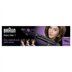 Braun Braun | Hair Styler | AS110 Satin Hair 1 | Garancija 24 mesecev | Temperatura (maks.) °C | Število stopenj segrevanja | Zaslon | 200 W | Črna