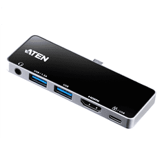 Aten Aten UH3238 Potovalna dock postaja USB-C s prehodom za napajanje | Aten | Potovalna dock postaja USB-C s prehodom za napajanje | UH3238-AT | Dock | Vrata Ethernet LAN (RJ-45) | Vrata VGA (D-Sub) količ