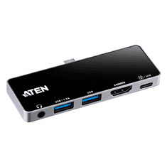 Aten Aten UH3238 Potovalna dock postaja USB-C s prehodom za napajanje | Aten | Potovalna dock postaja USB-C s prehodom za napajanje | UH3238-AT | Dock | Vrata Ethernet LAN (RJ-45) | Vrata VGA (D-Sub) količ