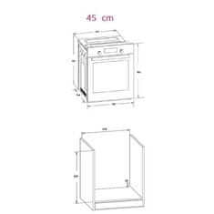 Simfer Simfer | 4207BERSP | Pečica | 47 L | Večnamenska | Ročna | Izvlečni gumbi | Višina 59,5 cm | Širina 45 cm | Črna