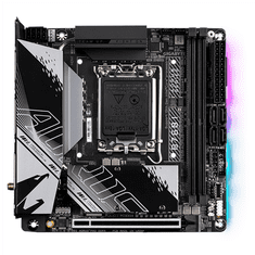 Gigabyte Gigabyte | B760I AORUS PRO DDR4 1.0 M/B | Družina procesorjev Intel | Procesorska vtičnica LGA1700 | DDR4 DIMM | Pomnilniške reže 2 | Podprti vmesniki za trdi disk SATA, M.2 | Število priključkov SATA