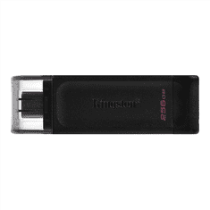 Kingston Kingston | Bliskovni disk USB | DataTraveler 70 | 256 GB | USB 3.2 Gen 1 Type-C | Črna