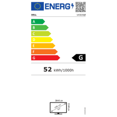 DELL Dell | U4323QE | 42,5 " | IPS | UHD | 3840 x 2160 | 16:9 | 5 ms | 350 cd/m² | 2 priključka HDMI | 60 Hz