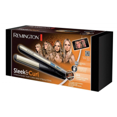 Remington Remington | Ravnalnik las | S6500 Sleek &amp; Curl | Keramični ogrevalni sistem | Zaslon Da | Temperatura (max.) 230 °C | Črna