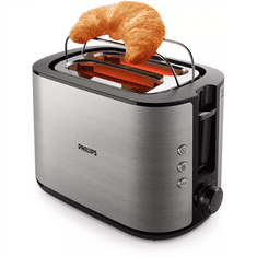 Philips Philips | HD2650/90 Viva Collection | Toaster | Moč 950 W | Število lukenj 2 | Material ohišja Kovina | Nerjaveče jeklo