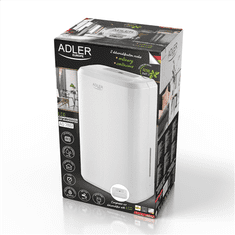 Adler Adler | Kompresorski razvlaževalnik zraka | AD 7861 | Moč 280 W | Primerno za prostore do 60 m³ | Primerno za prostore do m² | Prostornina rezervoarja za vodo 2 L | Bela