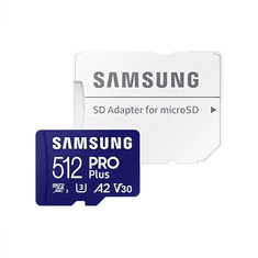 Samsung Samsung PRO Plus microSD z adapterjem | 512 GB | MicroSDXC | Flash pomnilnik razreda U3, V30, A2