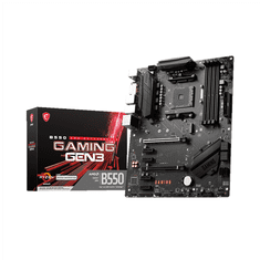 MSI MSI | B550 GAMING GEN3 | Družina procesorjev AMD | Procesorska vtičnica AM4 | DDR4 DIMM | Pomnilniške reže 4 | Podprti vmesniki za trdi disk SATA, M.2 | Število priključkov SATA 6 | AMD B550 chipset |