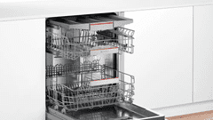 Bosch Bosch | Pomivalni stroj | SMV4ECX10E | Vgradni | Širina 60 cm | Število nastavkov 14 | Število programov 6 | Razred energetske učinkovitosti C | Zaslon | Funkcija AquaStop | Bela