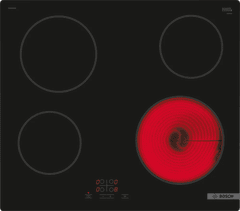 Bosch Kuhalna plošča Bosch | PKE61RBA2E | Električna | Število gorilnikov/sklopov za kuhanje 4 | Na dotik | Timer | Črna