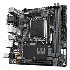 Gigabyte Gigabyte | H610I | Družina procesorjev Intel | Procesorska vtičnica LGA1700 | DDR4 DIMM | Podprti vmesniki za trdi disk M.2, SATA | Število priključkov SATA 4