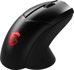 MSI MSI CLUTCH GM41 Brezžična igralna miška - RGB, do 20000 DPI, 74g, 80 ur avtonomije, 6 programabilnih gumbov, simetrična zasnova, OMRON stikala