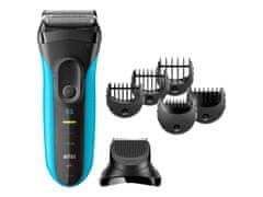 Braun Braun | Brivnik s prirezovalnikom | Series 3 Shave&amp;Style 3010BT | Čas delovanja (največ) 45 min | Mokro in suho | NiMH | Black/Blue