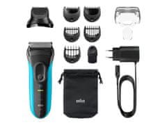 Braun Braun | Brivnik s prirezovalnikom | Series 3 Shave&amp;Style 3010BT | Čas delovanja (največ) 45 min | Mokro in suho | NiMH | Black/Blue