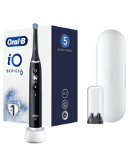 Oral-B Oral-B | Električna zobna ščetka | serija iO6 | Brezžična | Za odrasle | Število vključenih glav 1 | Število načinov ščetkanja 5 | Black Onyx