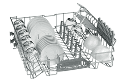 Bosch Bosch | Pomivalni stroj | SMS25AI05E | Prostostoječi | Širina 60 cm | Število nastavkov 12 | Število programov 5 | Razred energetske učinkovitosti E | Zaslon | Funkcija AquaStop | Silver inox