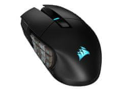 Corsair Corsair | Gaming Mouse | SCIMITAR ELITE RGB | Brezžična gaming miška | Optična | Gaming Mouse | Črna | Da