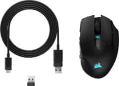 Corsair Corsair | Gaming Mouse | SCIMITAR ELITE RGB | Brezžična gaming miška | Optična | Gaming Mouse | Črna | Da