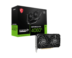 MSI MSI | GeForce RTX 4060 Ti VENTUS 2X BLACK 8G OC | NVIDIA | 8 GB | GeForce RTX 4060 Ti | GDDR6 | HDMI priključki 1 | PCI Express Gen 4 x16 | Taktiranje pomnilnika 18000 MHz