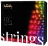 Twinkly Twinkly|Vijaki Smart LED Lights 100 RGB (Multicolor), 8 m, črn kabel|RGB - 16M+ barv