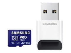 Samsung SAMSUNG Kartica 128 GB, PRO Plus MicroSD z adapterjem SD, modra | Samsung