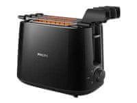 Philips Philips | Daily Collection Toaster | HD2583/90 | Število rež 2 | Material ohišja plastika | Črna