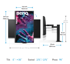 BENQ Benq | USB-C | PD3205UA | 31,5 " | IPS | UHD | 16:9 | 60 Hz | 5 ms | 3840 x 2160 | 350 cd/m² | vrata HDMI v 1 | Črna | 36 mesecev garancije | 36 mesecev garancije