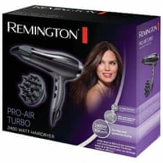 Remington Remington | Fen za lase | Pro-Air Turbo D5220 | 2400 W | Število nastavitev toplote 3 | Funkcija ionizacije | Difuzorska šoba | Črna