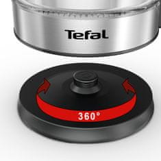 Tefal TEFAL | KI700830 | Električni | 2200 W | 1,7 L | Steklo | 360° vrtljivo podnožje | Črna/nerezno jeklo