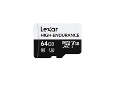 Lexar Lexar | Flash pomnilniška kartica | High-Endurance | 64 GB | microSDHC | razred bliskovnega pomnilnika UHS-I