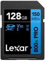 Lexar Lexar | Spominska kartica | Professional 800x PRO | 128 GB | SDXC | Flash pomnilnik razreda UHS-I