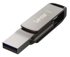 Lexar Lexar | Pomnilniška kartica 2-v-1 | JumpDrive Dual Drive D400 | 64 GB | USB 3.1 | Siva