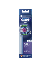 Oral-B Oral-B | Nadomestne glave za zobne ščetke | EB18-4 3D White Pro | Glave | Za odrasle | Število vključenih glav 4 | Bela