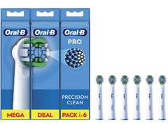 Oral-B Oral-B | Komplet zobnih ščetk Precision Clean | EB20RX-6 | Glave | Za odrasle | Število vključenih glav 6 | Bela