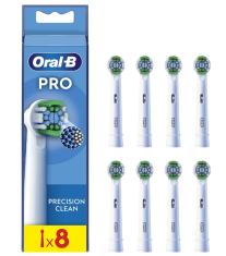 Oral-B Oral-B | Komplet zobnih ščetk Precision Clean | EB20RX-8 | Glave | Za odrasle | Število glav v kompletu 8 | Bela