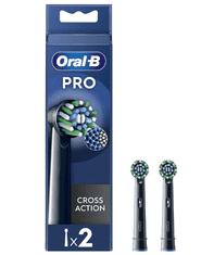 Oral-B Oral-B | Nadomestne glave za zobne ščetke | EB50BRX-2 Cross Action Pro | Glave | Za odrasle | Število vključenih glav za ščetko 2 | Črna