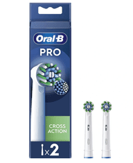 Oral-B Oral-B | Nadomestne glave za zobne ščetke | EB50RX-2 Cross Action Pro | Glave | Za odrasle | Število vključenih glav za ščetko 2 | Bela