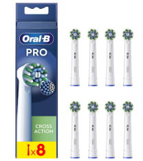 Oral-B Oral-B | Nadomestne glave za zobne ščetke | EB50RX-8 Cross Action Pro | Glave | Za odrasle | Število vključenih glav 8 | Bela